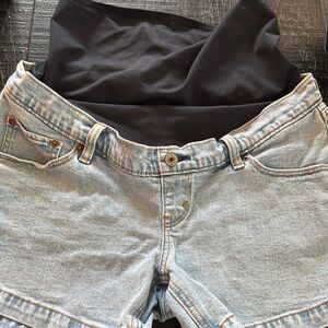 Abercrombie Maternity High Rise Dad Shorts Light size 28